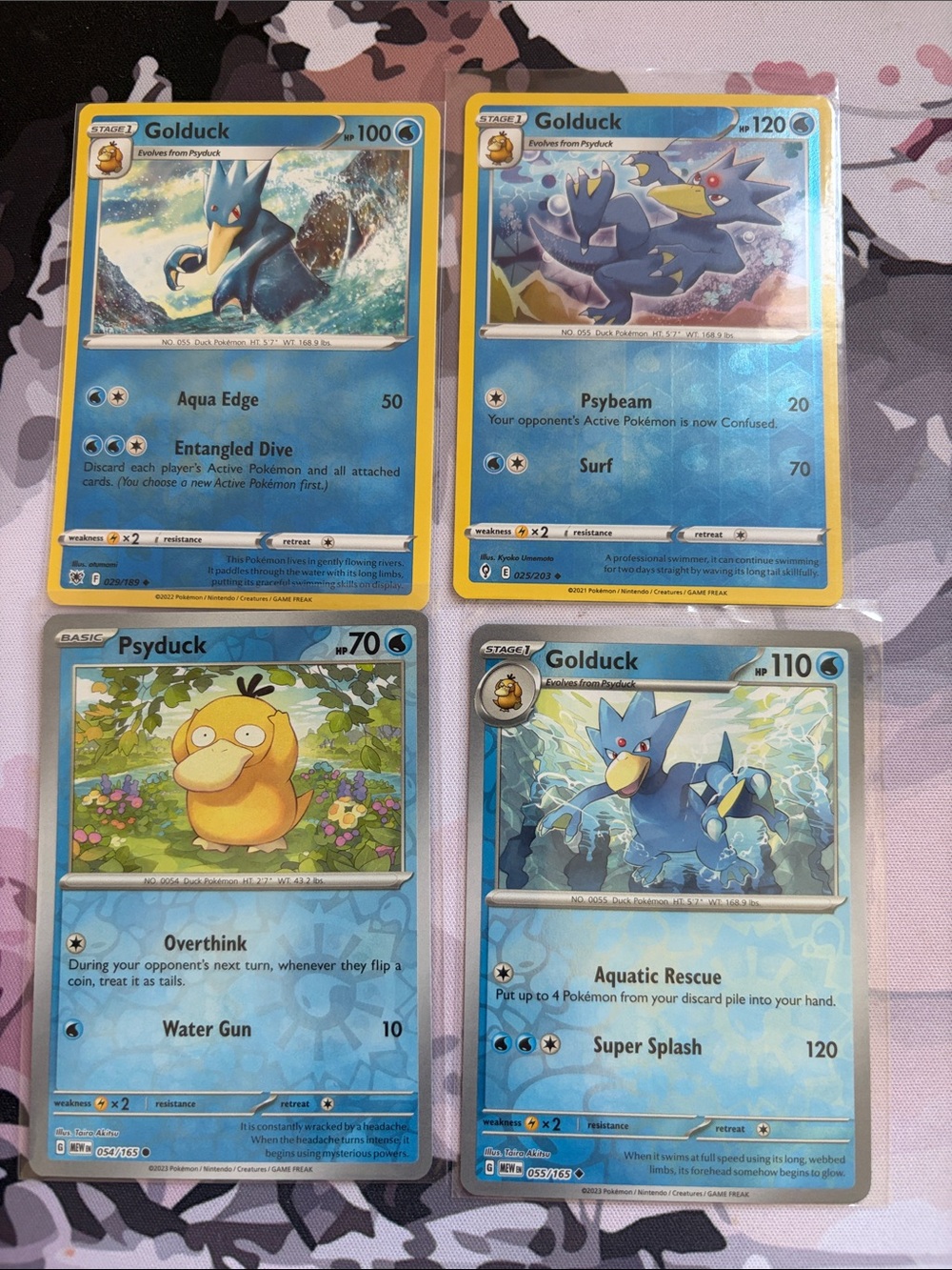 Psyduck & Golduck Evolution Lot | 4 Cards | Pokémon TCG | Reverse Holos ✨5/$25✨